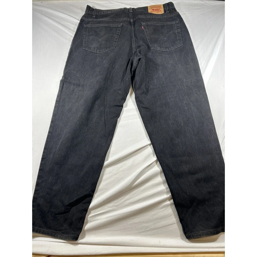 Levi's Vintage 560 Mens Jeans Made USA 42x 32 Loose  Fit 100% Cotton Black
